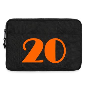 20. 20 JAHRE. 20-JÄHRIGES JUBILÄUM. 20-JÄHRIGES JUBILÄUM. - Laptoptasche 13" - Schwarz - Vorne