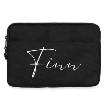 Finn Name T-Shirt Geschenk Für Männer - Laptoptasche 13" - Schwarz - Vorne