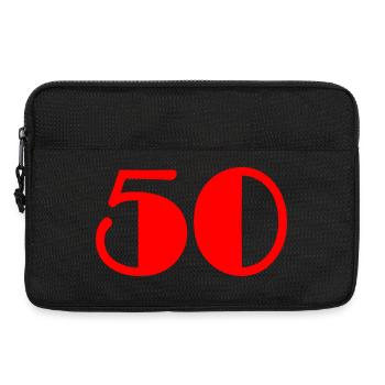 50. 50 ANS. 50e ANNIVERSAIRE. ANNIVERSAIRE 50 ANS. - Sacoche pour ordinateur portable 13 pouces - noir - Devant