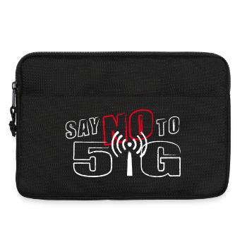 SAY NO TO 5G - Laptoptasche 13" - Schwarz - Vorne