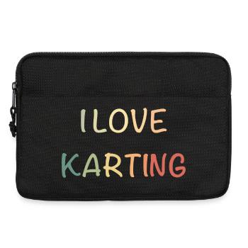 KartingLiebe Pastel Racing - Laptop bag 13" - black - Front