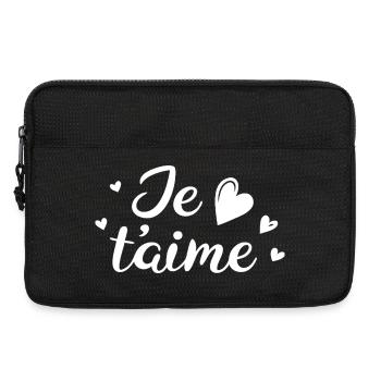 I love you - Laptop bag 13" - black - Front