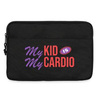 Forme physique pour les parents – Mon enfant est mon cardio - Sacoche pour ordinateur portable 13 pouces - noir - Devant