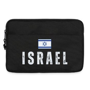 Flag of Israel, Israeli pride - Laptop bag 13" - black - Front