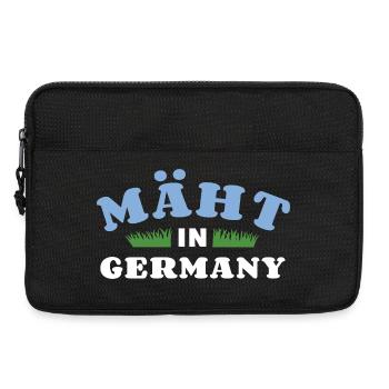 Mäht in Germany - Rasenmäher - Mähen - Wortspiel - Laptoptasche 13" - Schwarz - Vorne