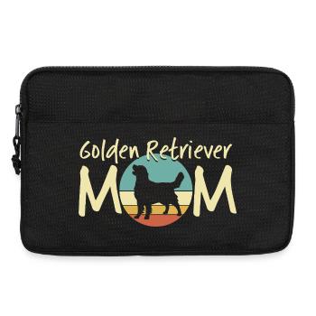 Golden Retriever Mutter Illustration - Laptoptasche 13" - Schwarz - Vorne