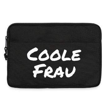 Coole Frau Lustiger Spruch - Laptoptasche 13" - Schwarz - Vorne