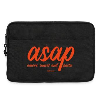 ASAP - Amore Coucher de soleil et pâtes - Sacoche pour ordinateur portable 13 pouces - noir - Devant