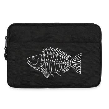 Poisson chemise poisson motif,Cadeau de vêtements de pêche - Sacoche pour ordinateur portable 13 pouces - noir - Devant