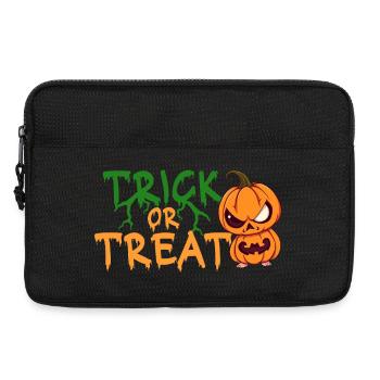 Citrouille d’Halloween Trick or Treat - Sacoche pour ordinateur portable 13 pouces - noir - Devant