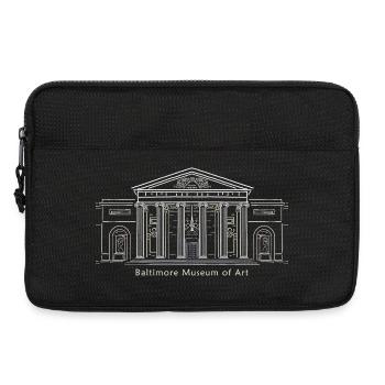 Musée d’art de Baltimore, dessin à la main, États-Unis - Sacoche pour ordinateur portable 13 pouces - noir - Devant