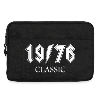1976 Vintage Rock Design Jubiläum - Laptoptasche 13" - Schwarz - Vorne