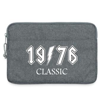1976 Vintage Rock Design Jubiläum - Laptoptasche 13" - Grau meliert - Vorne