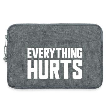 Alles tut weh Lustiges Fitnessstudio-Training Alle - Laptoptasche 13" - Grau meliert - Vorne