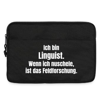 I am a linguist fieldwork - Laptop bag 13" - black - Front