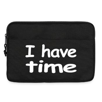 Zeit - Laptoptasche 13" - Schwarz - Vorne