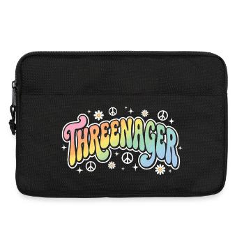 Threenager 3rd Birthday 3 Years Girls - Laptop bag 13" - black - Front