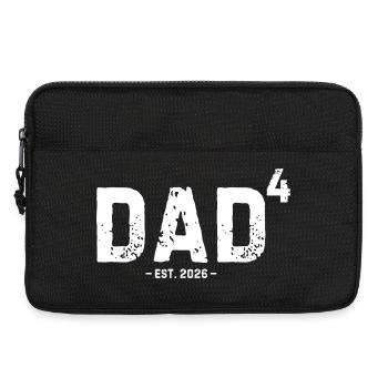 Dad4 Est 2026 Quatrième fois Papa de quatre enfants - Sacoche pour ordinateur portable 13 pouces - noir - Devant
