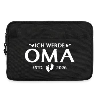 Ich werde Oma 2026 Schwangerschaftsankündigung - Laptoptasche 13" - Schwarz - Vorne