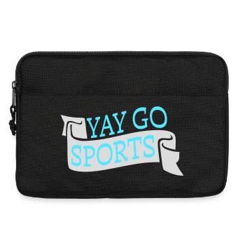 Yay Go Sports Sarkastisch Lustig Anti Sport Humor - Laptoptasche 13" - Schwarz - Vorne
