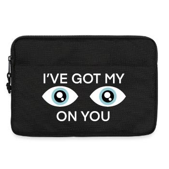 Eyes On You: Watchful Eye Graphic - Laptop bag 13" - black - Front