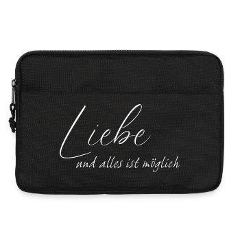 Love and everything is possible - Laptop bag 13" - black - Front