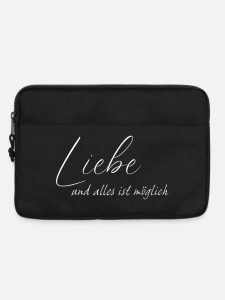 Liebe und alles ist möglich - Laptoptasche 13" - Schwarz