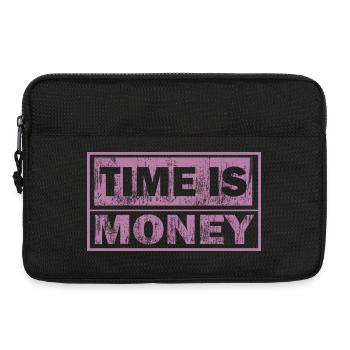 Time is money – bold typography - Laptop bag 13" - black - Front