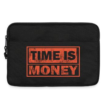Le temps est de l’argent audacieux - Sacoche pour ordinateur portable 13 pouces - noir - Devant