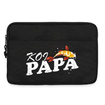 Koi Papa Étang Drôle Papa Éleveur de Poissons Fierté - Sacoche pour ordinateur portable 13 pouces - noir - Devant