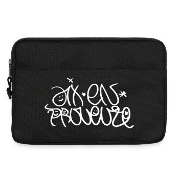 Aix-en-Provence Souvenir T-Shirt Street Art Style - Laptop bag 13" - black - Front