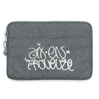 Aix-en-Provence Souvenir T-Shirt Street Art Style - Laptop bag 13" - heather grey - Front