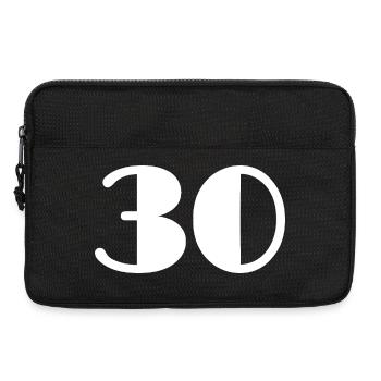 30. 30 YEARS. 30th ANNIVERSARY. 30 YEARS ANNIVERSARY. - Laptop bag 13" - black - Front