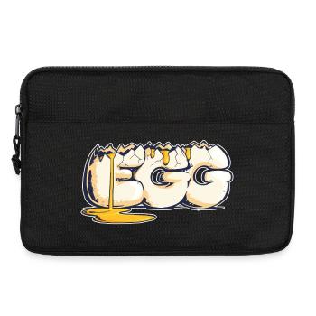 Egg, Drawn Word (2) - Laptop bag 13" - black - Front