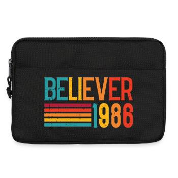 Believe 1986 Regenbogen Retro - Laptoptasche 13" - Schwarz - Vorne