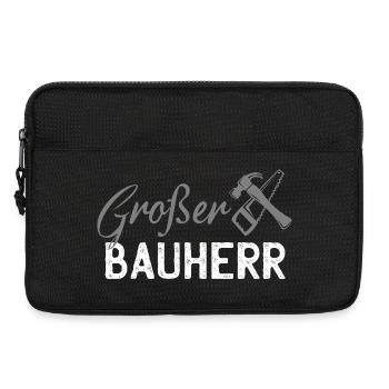 Builder Tool Silhouette - Laptop bag 13" - black - Front