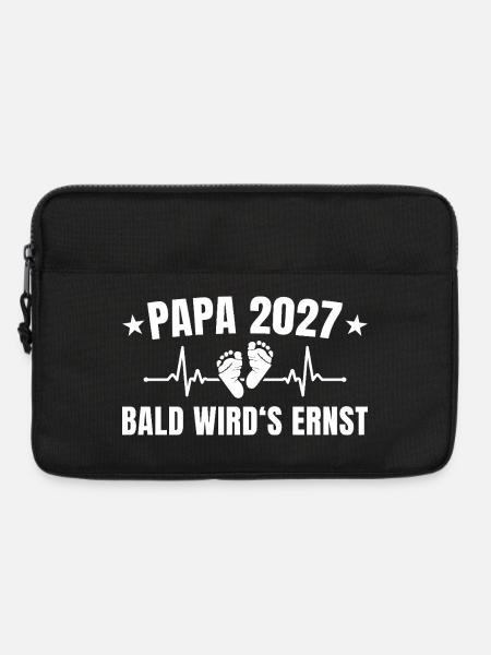 Papa 2027 - Bald wird's ernst Vaterschaft - Laptoptasche 13" - Schwarz