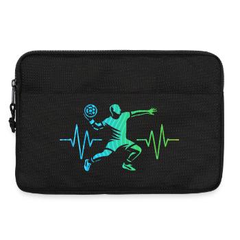 Passionnés de handball Sports de handball Joueurs de handball - Sacoche pour ordinateur portable 13 pouces - noir - Devant