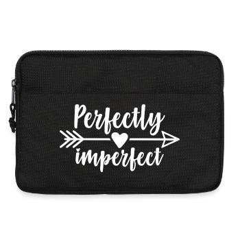 Perfectly Imperfect - Laptop bag 13" - black - Front