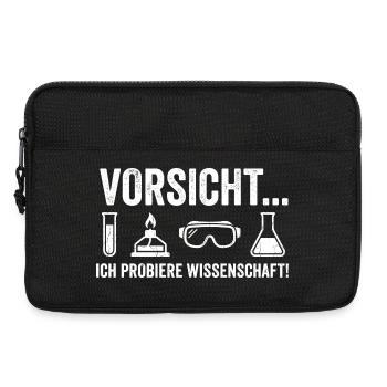 T-shirt humoristique de chimie pour les fans de science - Sacoche pour ordinateur portable 13 pouces - noir - Devant
