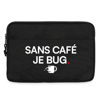 OHNE KAFFEE NERV ICH | Kaffeehumor - Laptoptasche 13" - Schwarz - Vorne