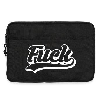 Fuck Retro Script - Laptop bag 13" - black - Front