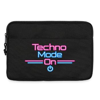 Techno Mode Neon On - Laptoptasche 13" - Schwarz - Vorne