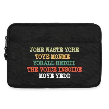 JONE WASTE YORE TOYE MONME YORALL REDIII THE VOICE - Laptop bag 13" - black - Front