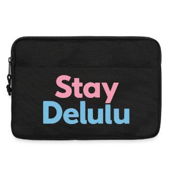 Stay Delulu Cute Motivational Typography - Laptoptasche 13" - Schwarz - Vorne