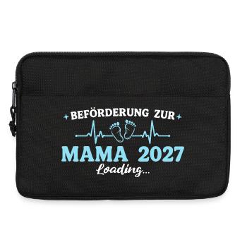 Mama 2027 Beförderung zur Mutter Geschenk - Laptoptasche 13" - Schwarz - Vorne