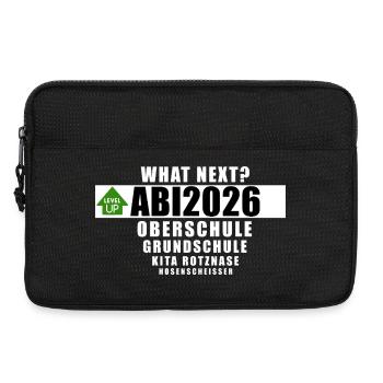 Abi2026 - what next? - Laptoptasche 13" - Schwarz - Vorne
