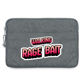 Walking Rage Bait - Laptoptasche 13" - Grau meliert - Vorne