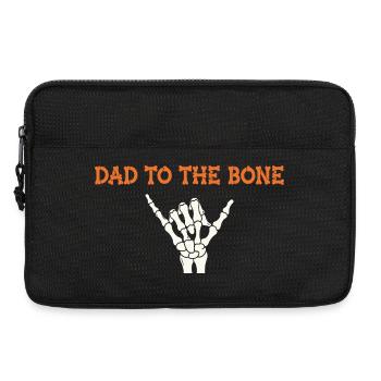 Halloween Dad To The Bone Skeleton Hand Fun Papa - Laptop bag 13" - black - Front