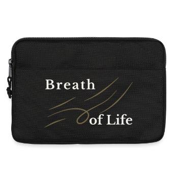 Design chrétien Breath of Life – Gen 2:7 - Sacoche pour ordinateur portable 13 pouces - noir - Devant